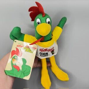 Kellogg's Corn Flakes Green and Yellow Rooster Plush Toy